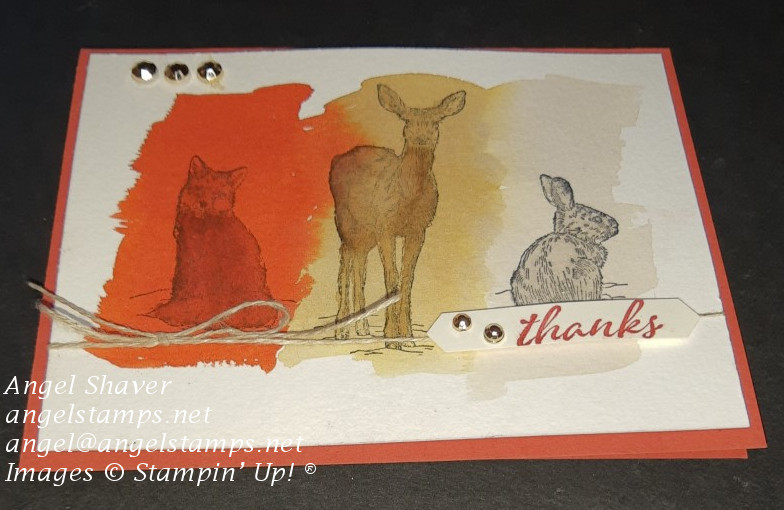 Watercolor wildlife outside 1