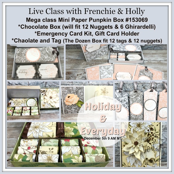 Mini paper pumpkin box class