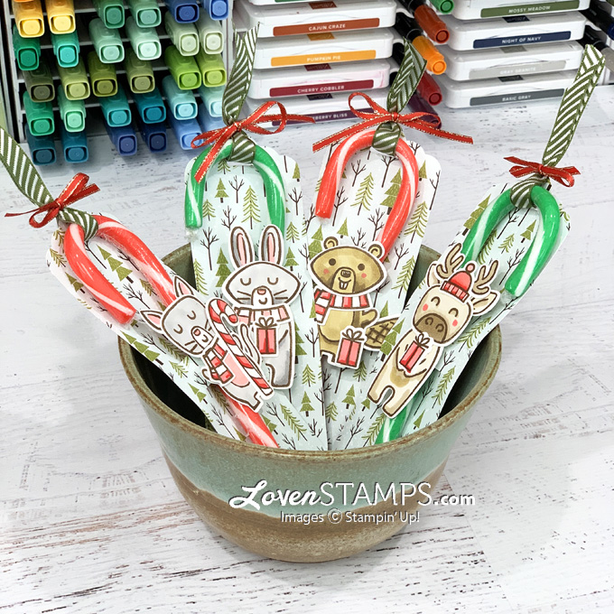 Mix up menagerie dies stampin blends markers trimming the town dsp die cut stampin up topper punch cat bunny reindeer beaver pottery bowl