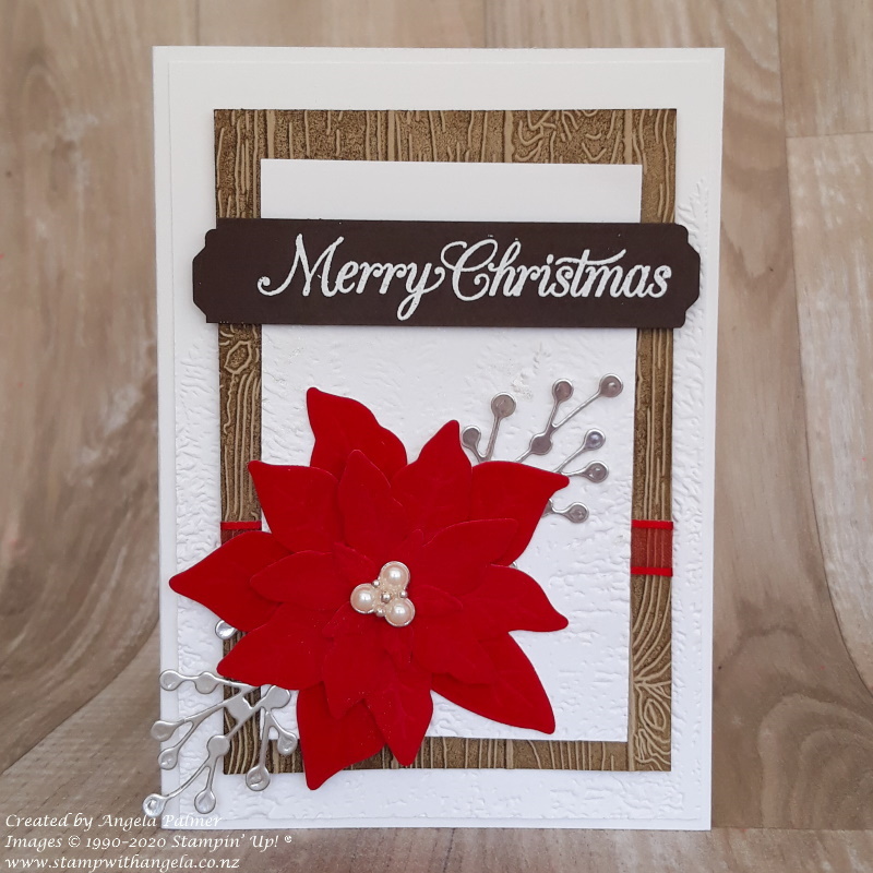 November extravaganza poinsettia card