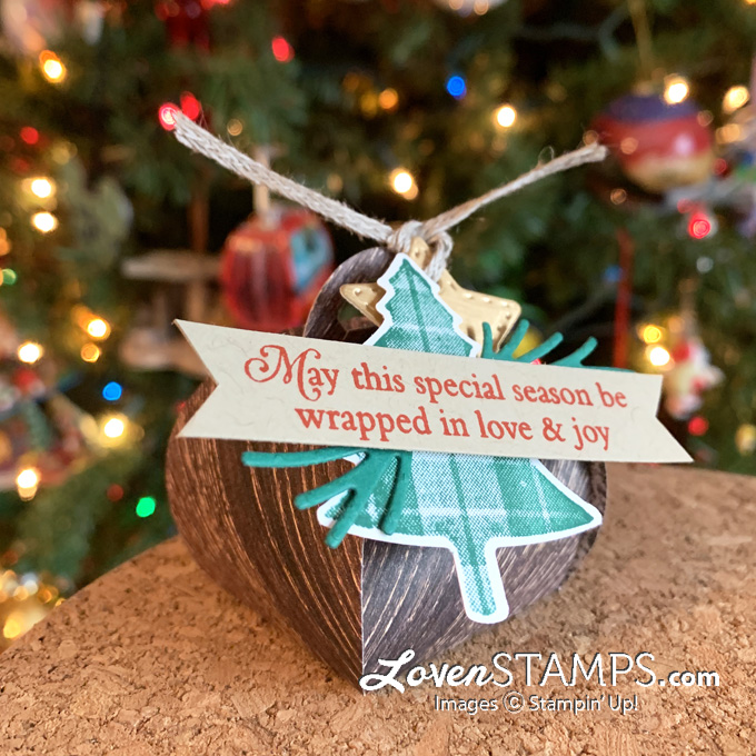 In good taste dsp curvy keepsakes box mini christmas tree tag punch