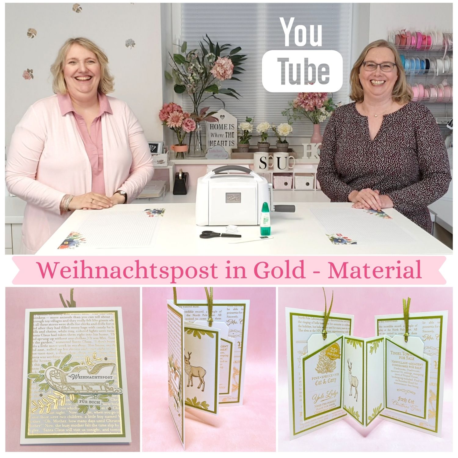  weihnachtspost gold material