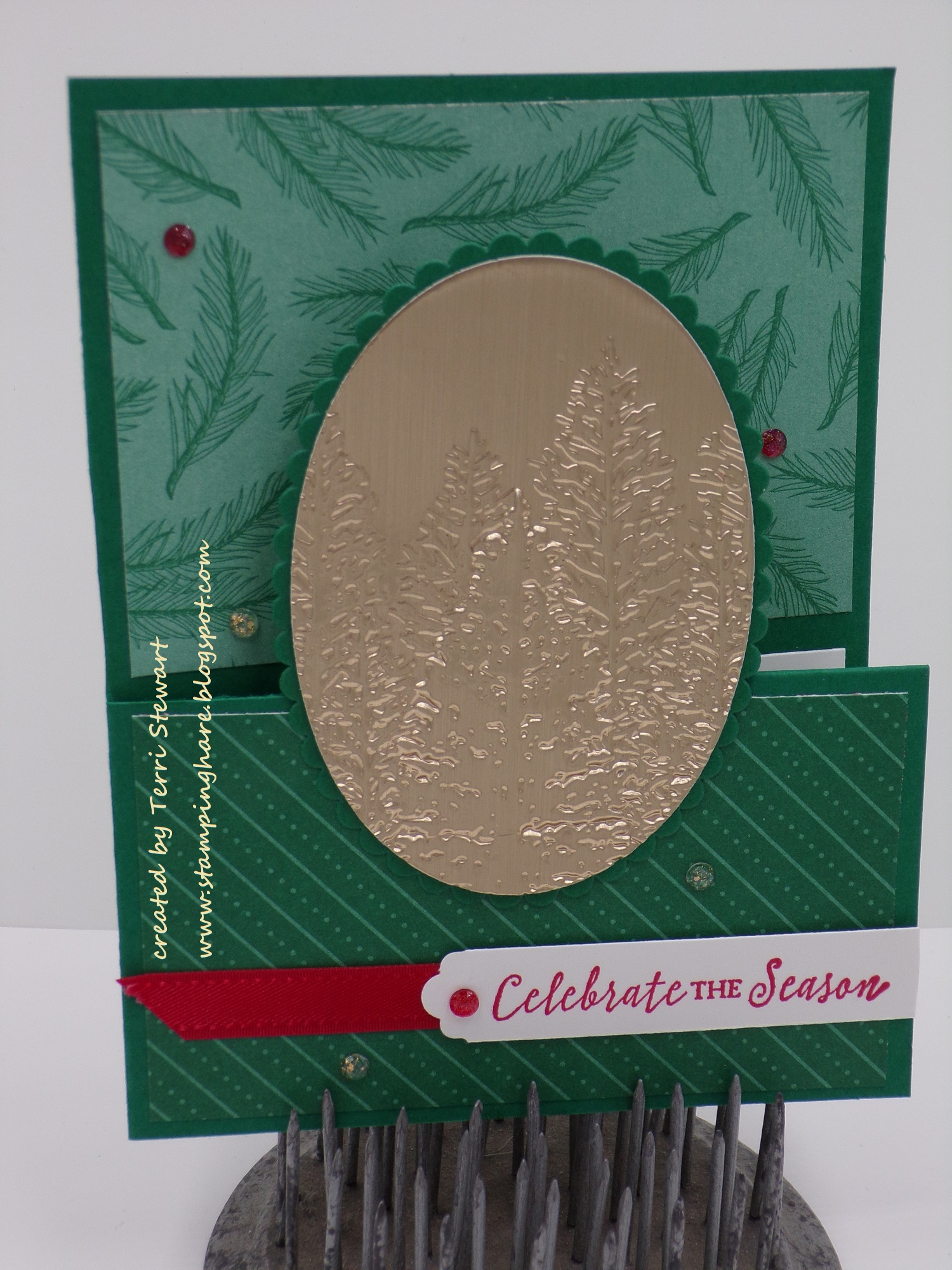 Tis the season dsp with evergreen gift card holder
