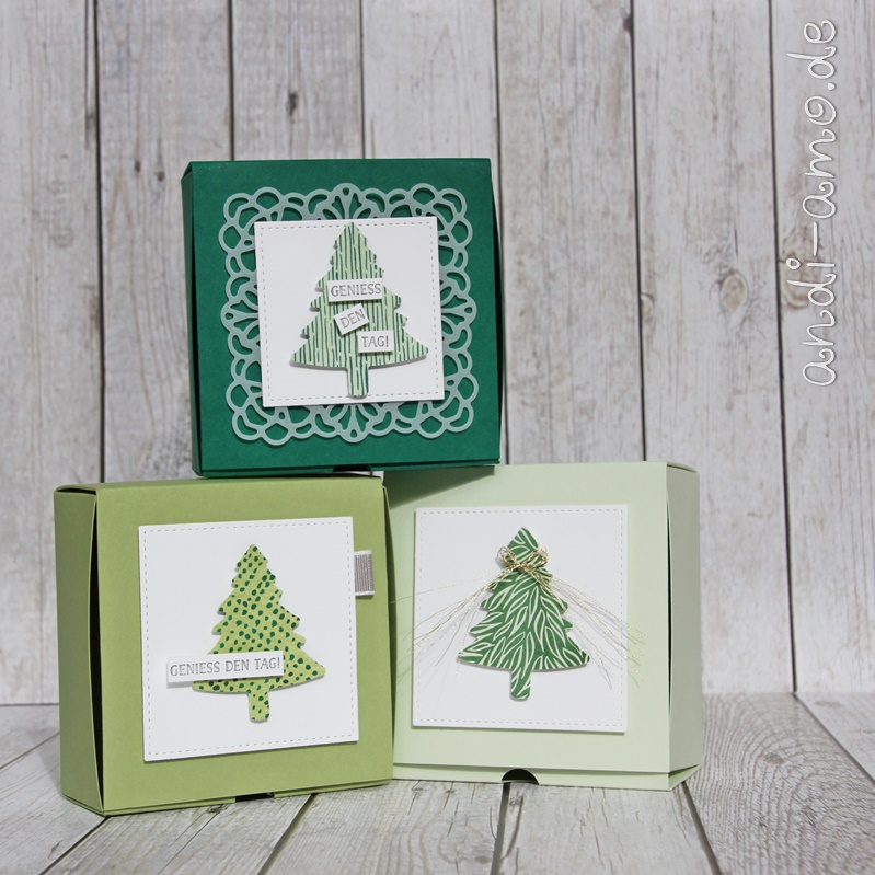 Box ohne kleben weihnachtlich stampin up 1b