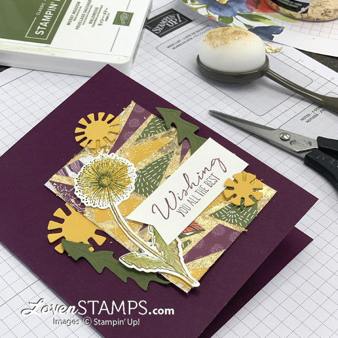Gilded mosaic background technique maker mornings with meg video tutorial dandy garden