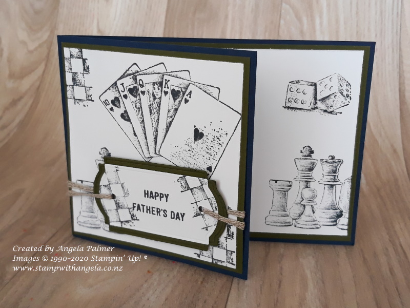Game on simple gift holder card