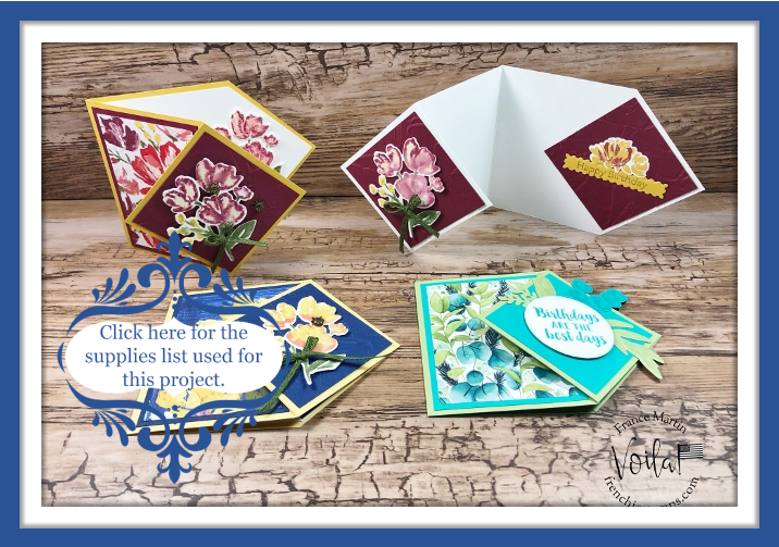 Diamond flip card fine art floral supplies list   12 