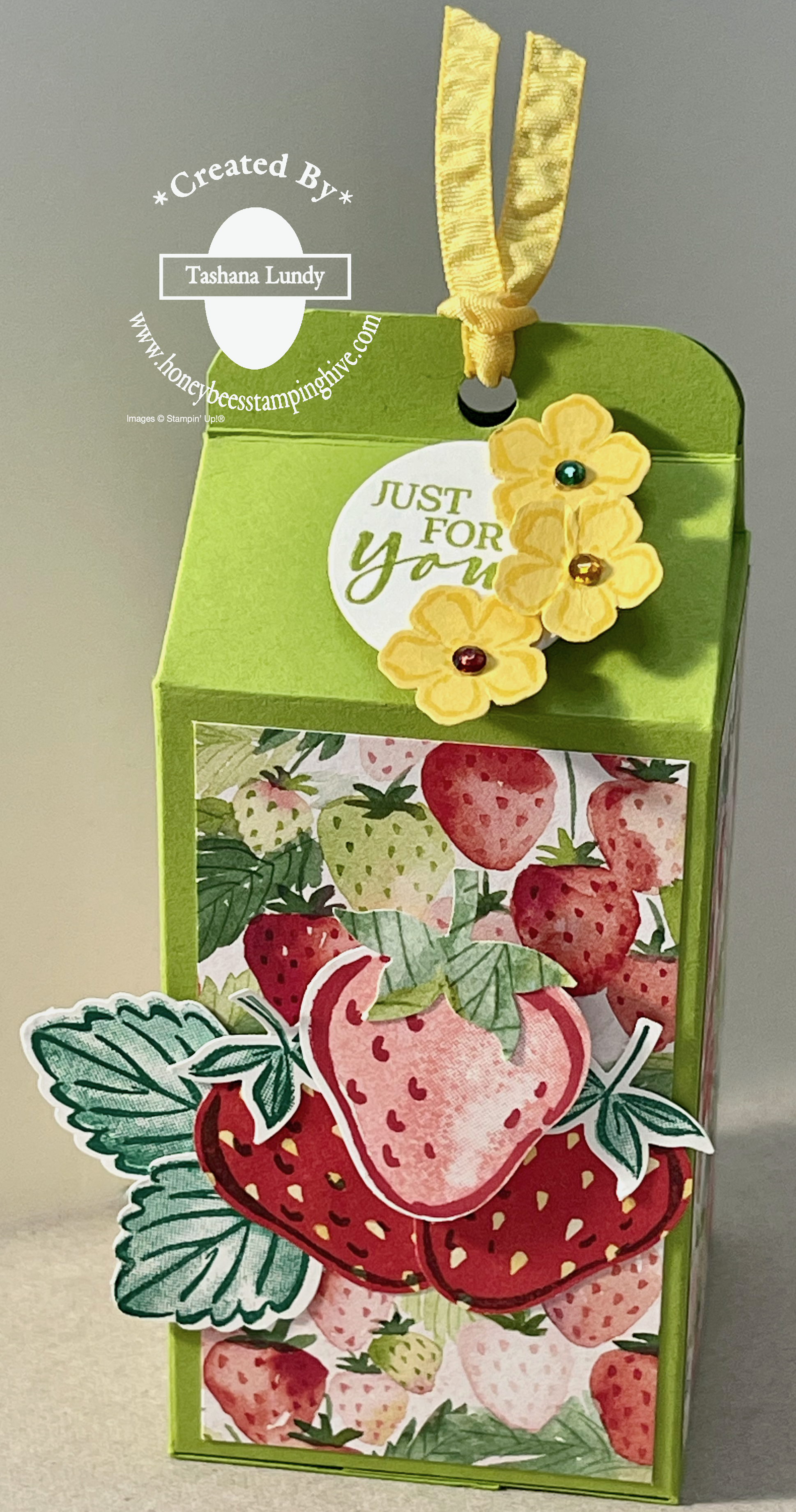 Sweet strawberry chocolate box honeybee s stamping hive