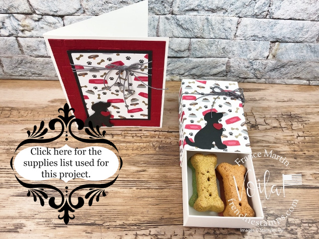 Playful pets treat box and card combo supplies list 