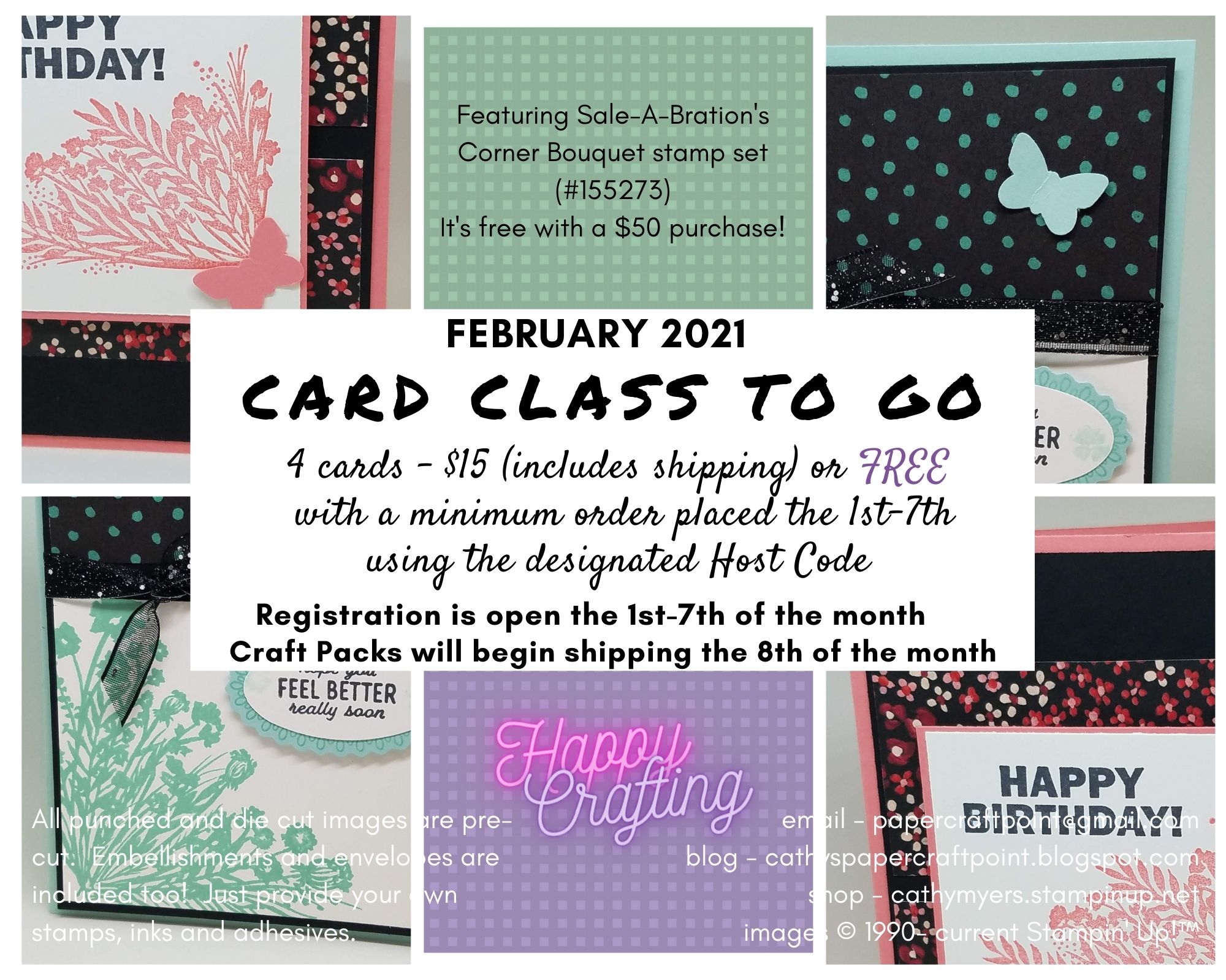 2021 02   monthly card class to go