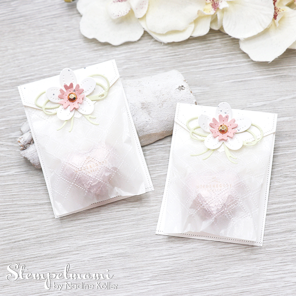 Stampin up herzige goodie tuetchen blumen verziert perforierte blumen stempelmami 5