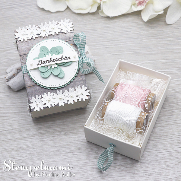 Stampin up leckereien schachtel blumen verziert matchbox stempelmami instagram 11