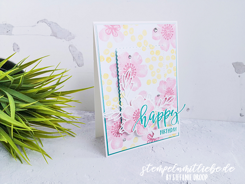 Happy birthday mit pretty perennials   stempeln mit liebe  2 