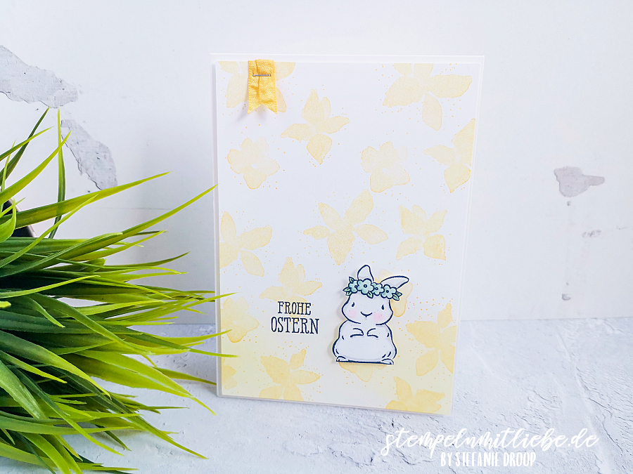 Frohe ostern mit s%c3%bc%c3%9fem h%c3%a4schen   stempeln mit liebe  1 