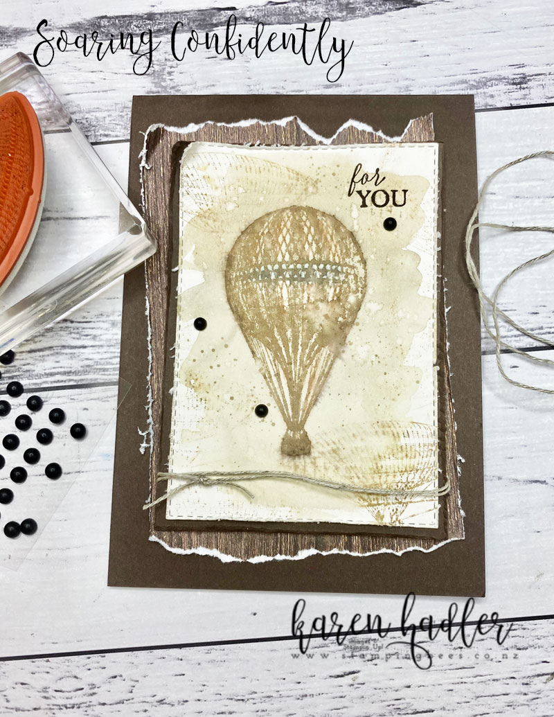 Soaring confidently vintage style stampin  up 