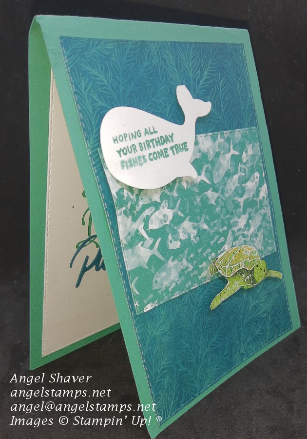 Under the sea green birthday angle