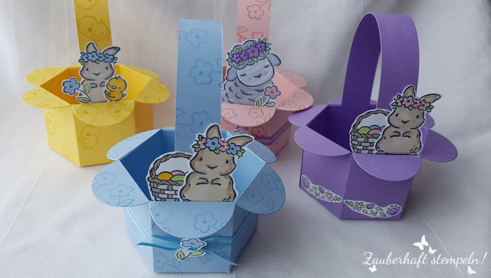 Stampinup osterkoerbchen blumenform springtime joy zauberhaft stempeln