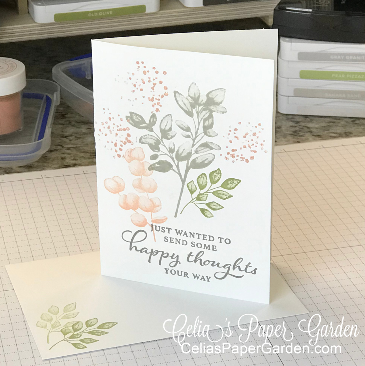 Note card forever fern cas olc 1200
