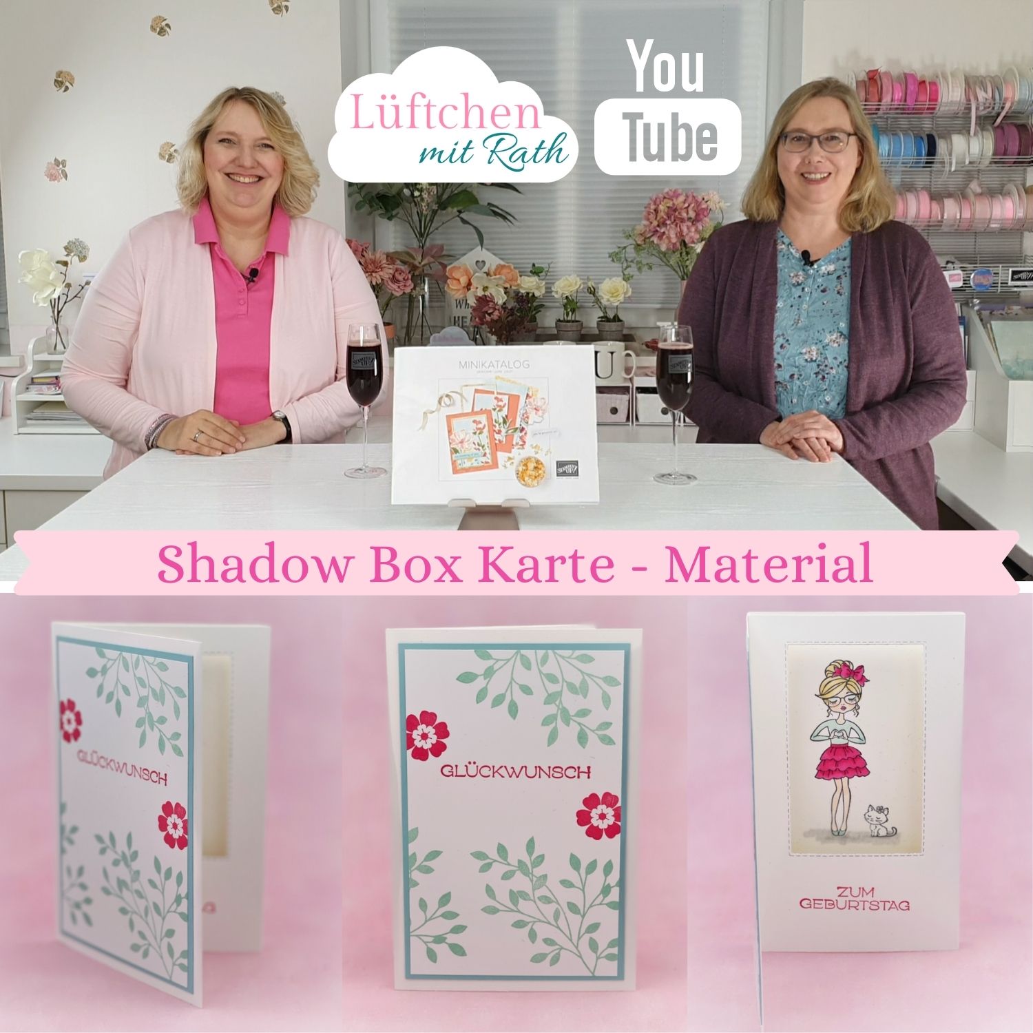 Material shadow box karte