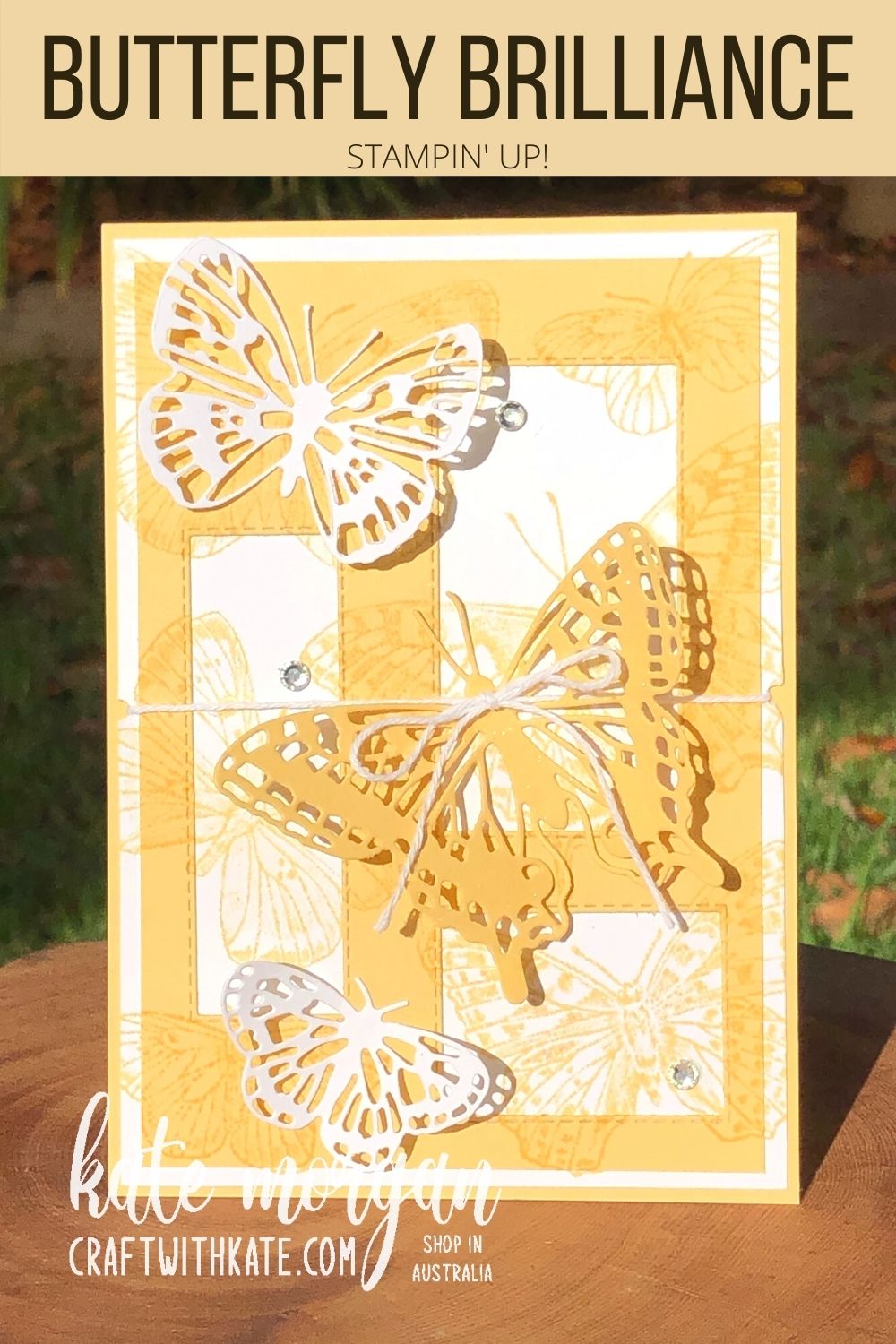 So saffron for ccs butterfly brilliance stampin up by kate morgan  australia 2021