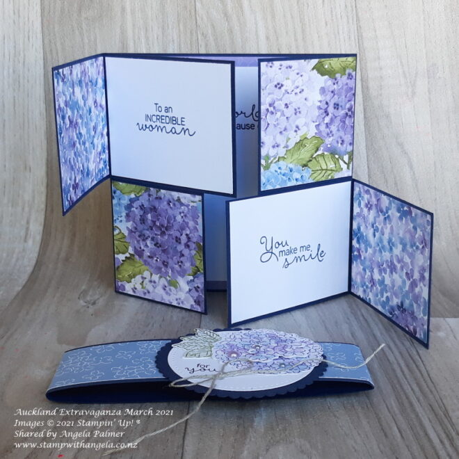 March extravaganza hydrangea card open 660x660
