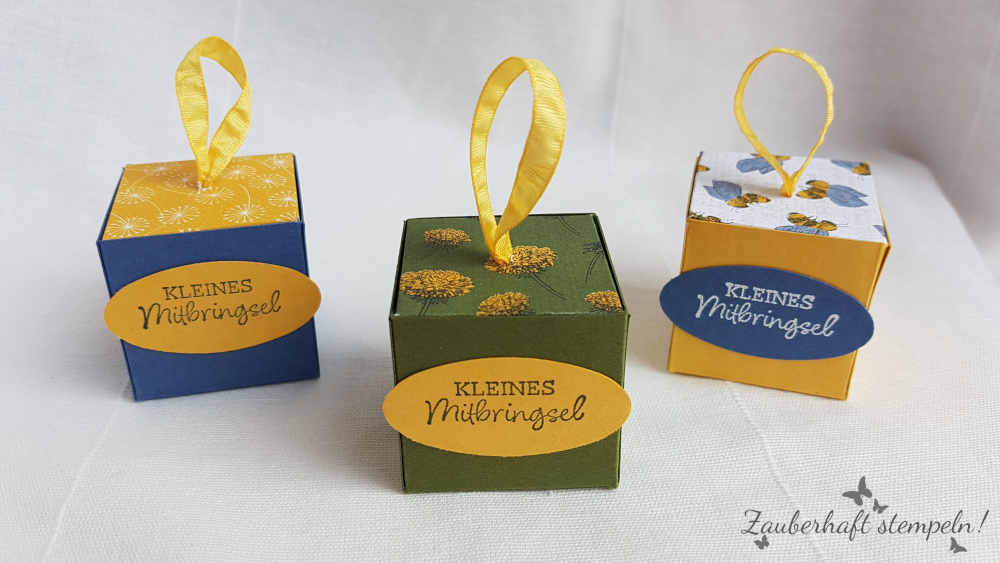 Stampinup schnelles goodie loewenzahngarten zauberhaft stempeln