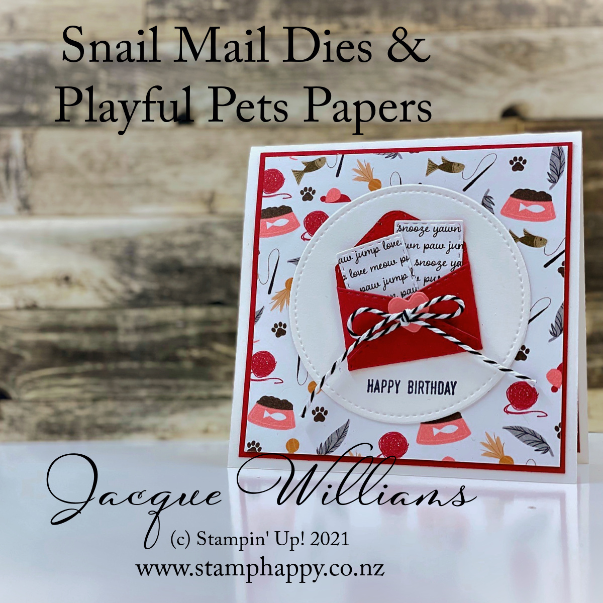 Snail mail playful pets snailed it gift card stitched envelope birthday card cat owner facebook
