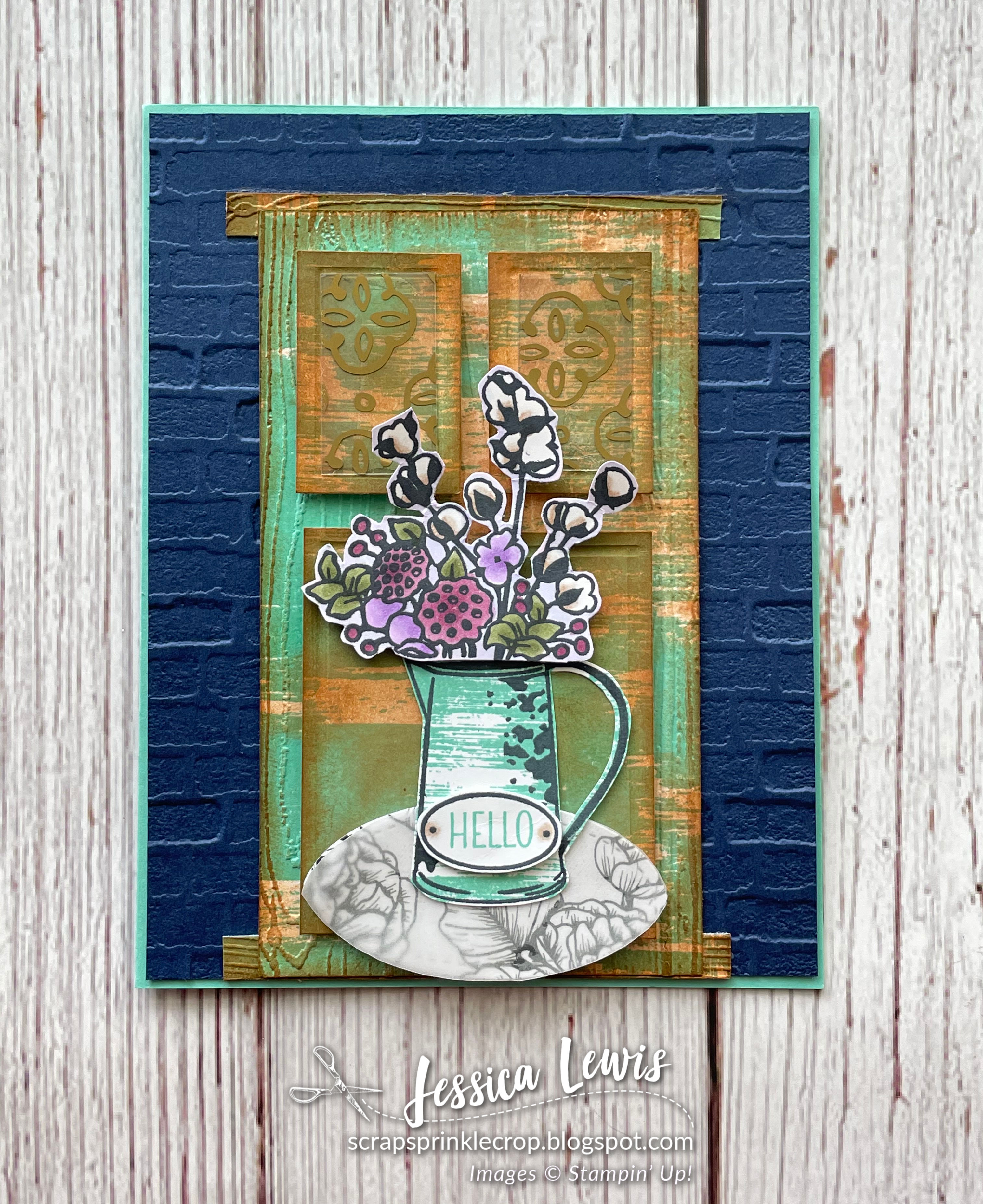 Vintage hello card front