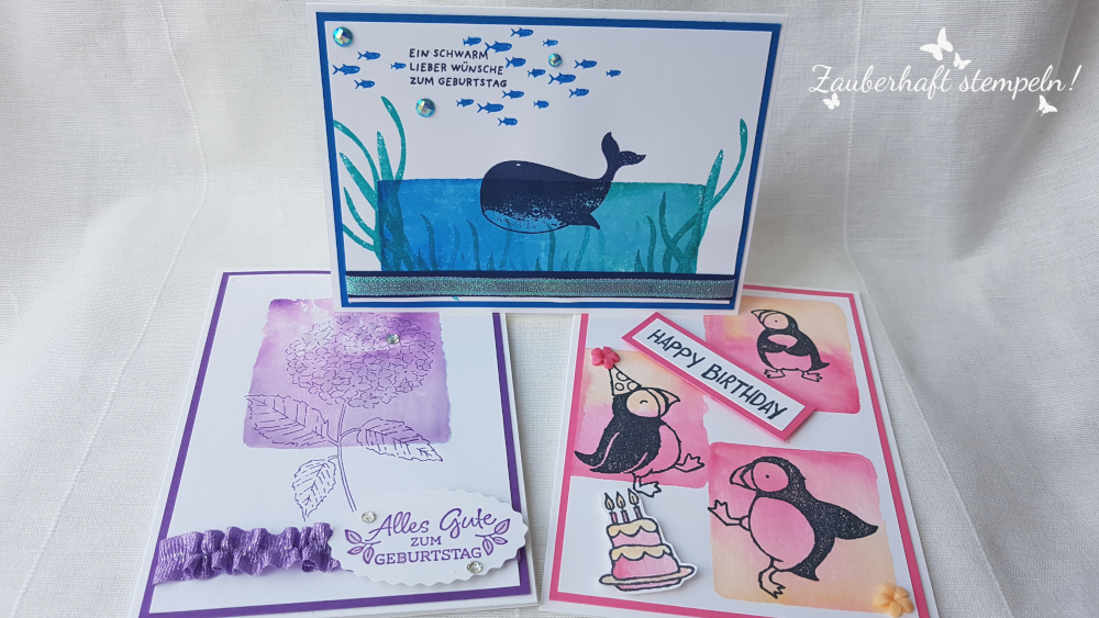 Stampinup acrylblock technik zauberhaft stempeln