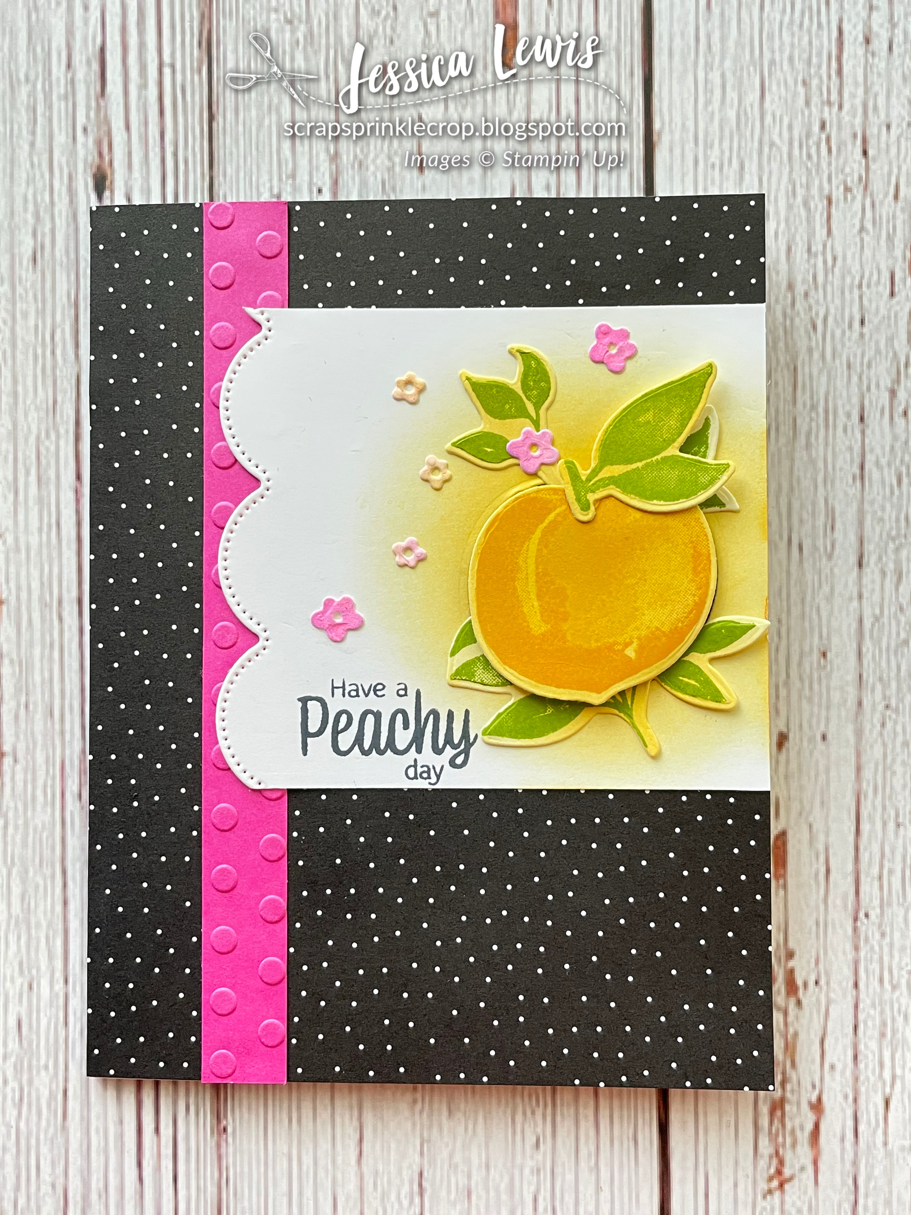Have a peachy day card front