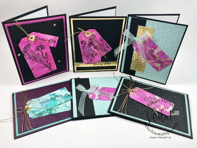 Tailor made tags on cards 