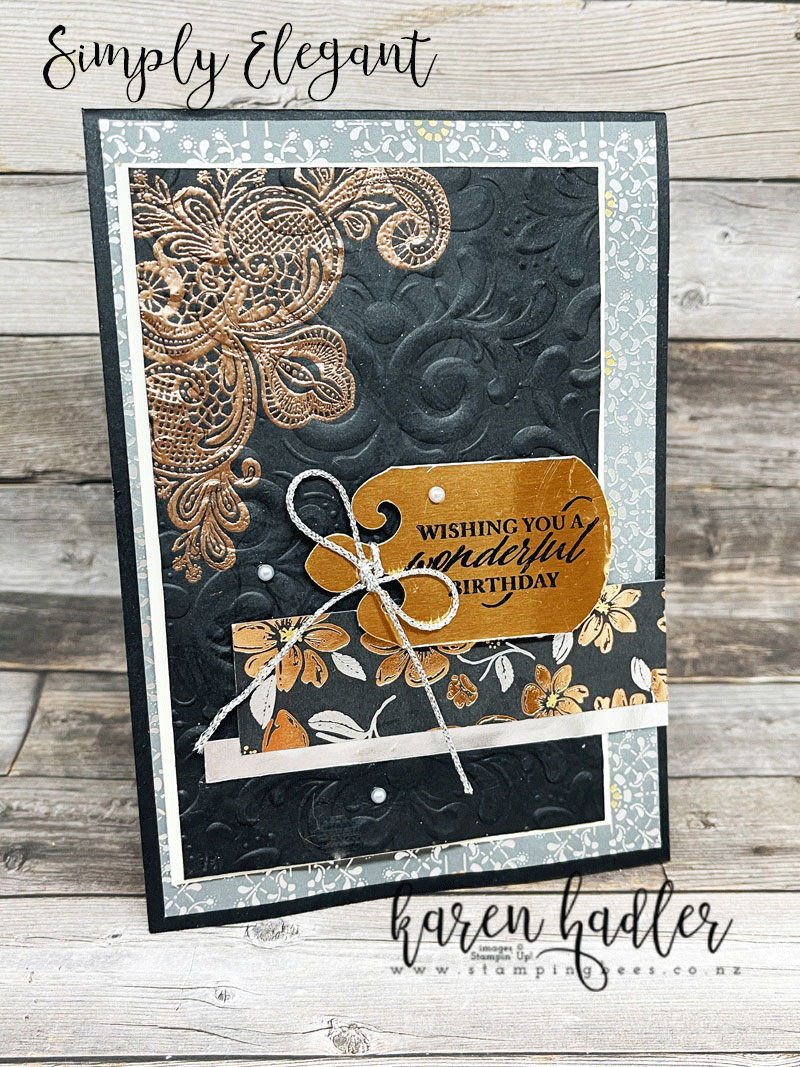 Simply elegeant stampin  up  birthday