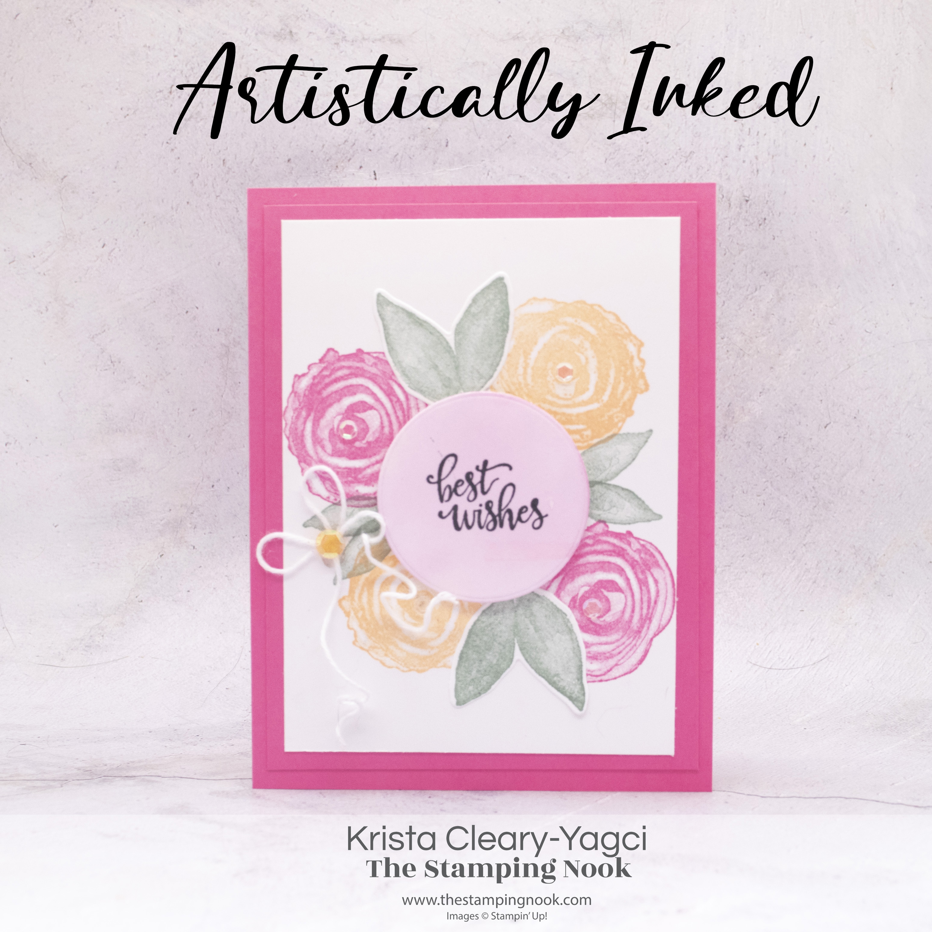 Stampin up artistically inked card 2 krista cleary yagci the stamping nook  1  2