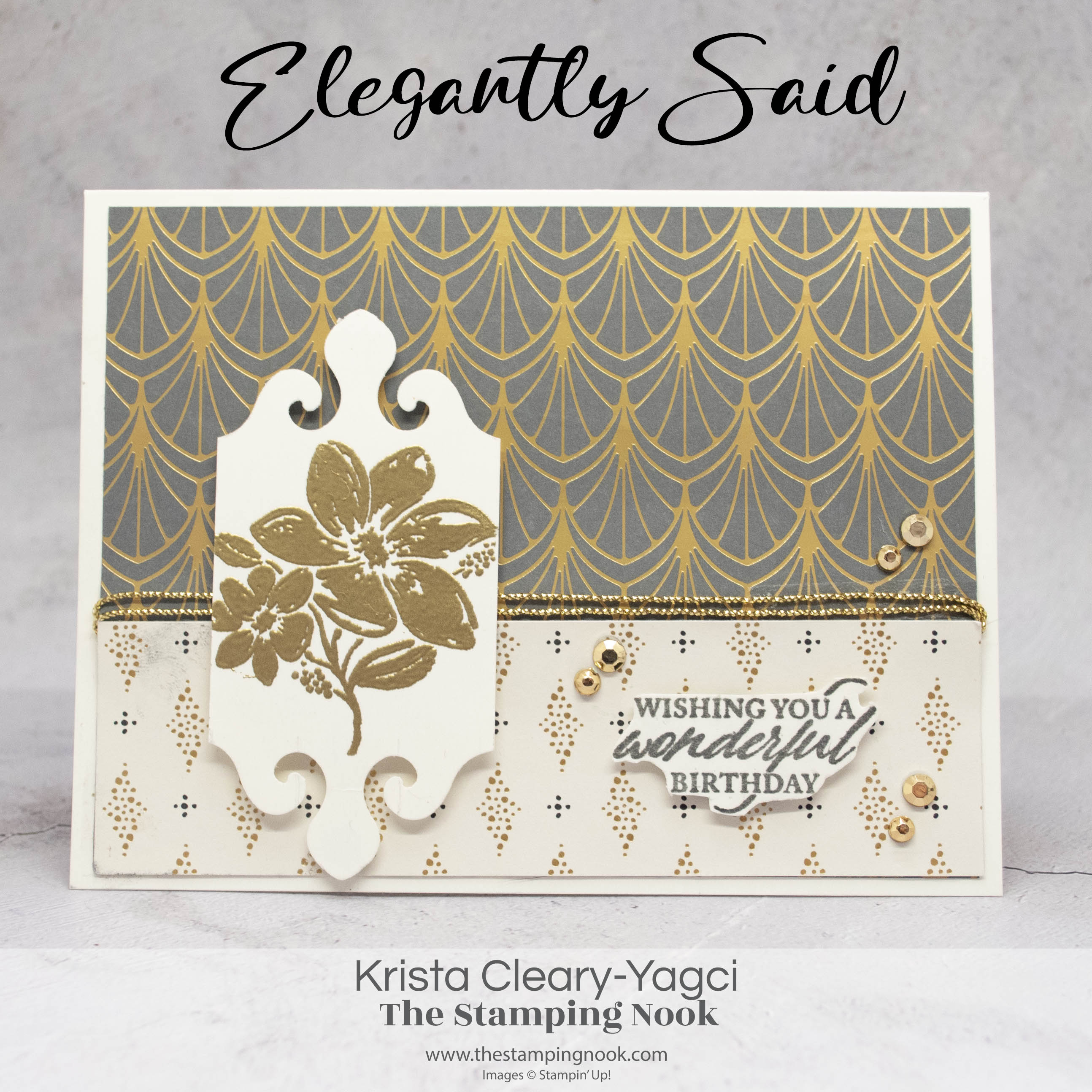 Stampin up elegantly said krista yagci the stamping nook 2 1