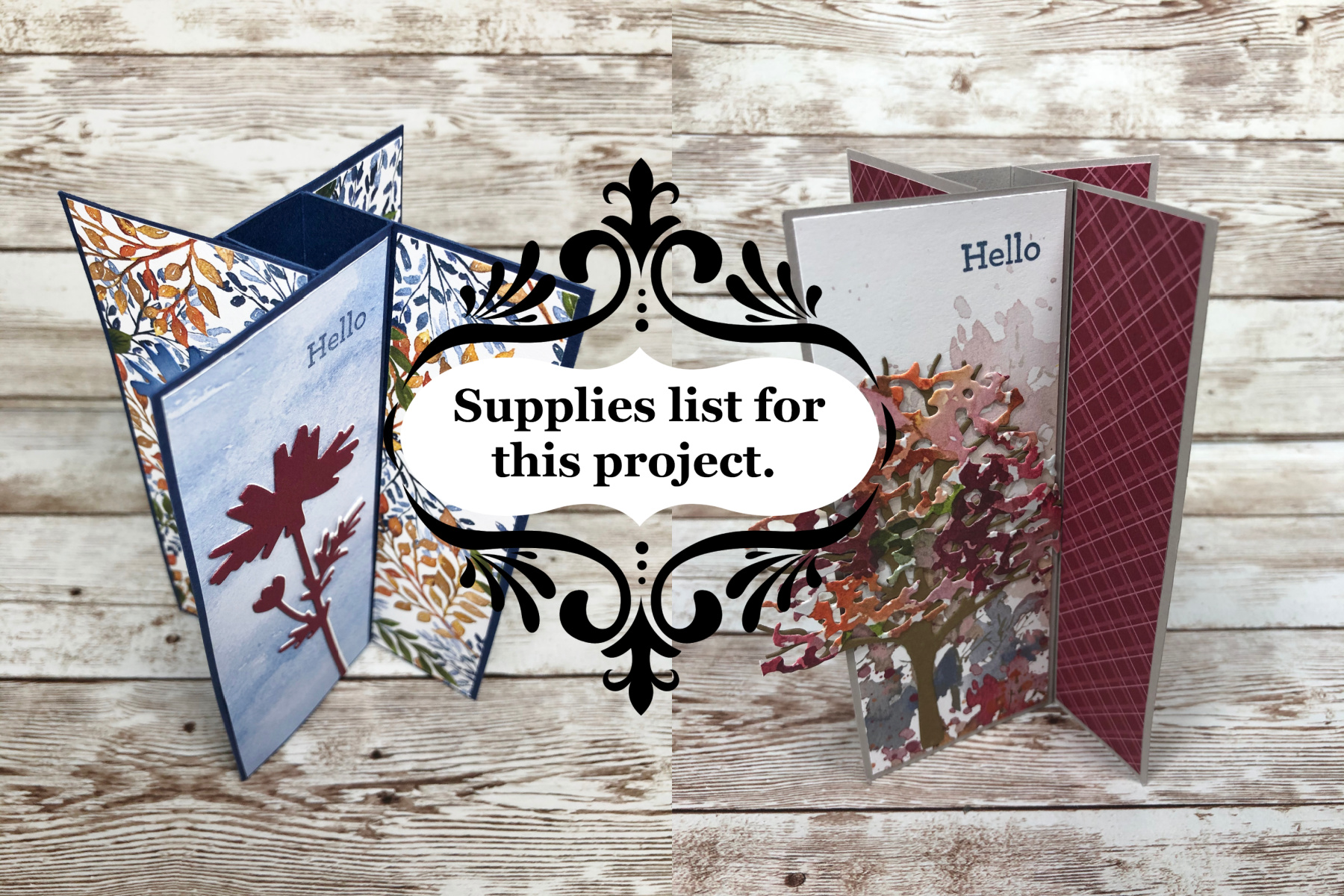 Pinwheel tower card a 2 size supplies  