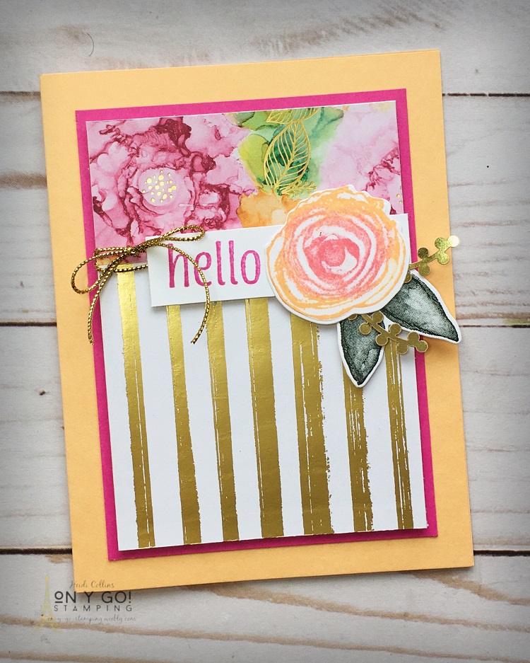 Mystery stamping patterned paper sketch artistically inked