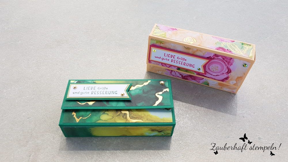 Stampinup taschentuecherbox tintenkunst 5 zauberhaft stempeln