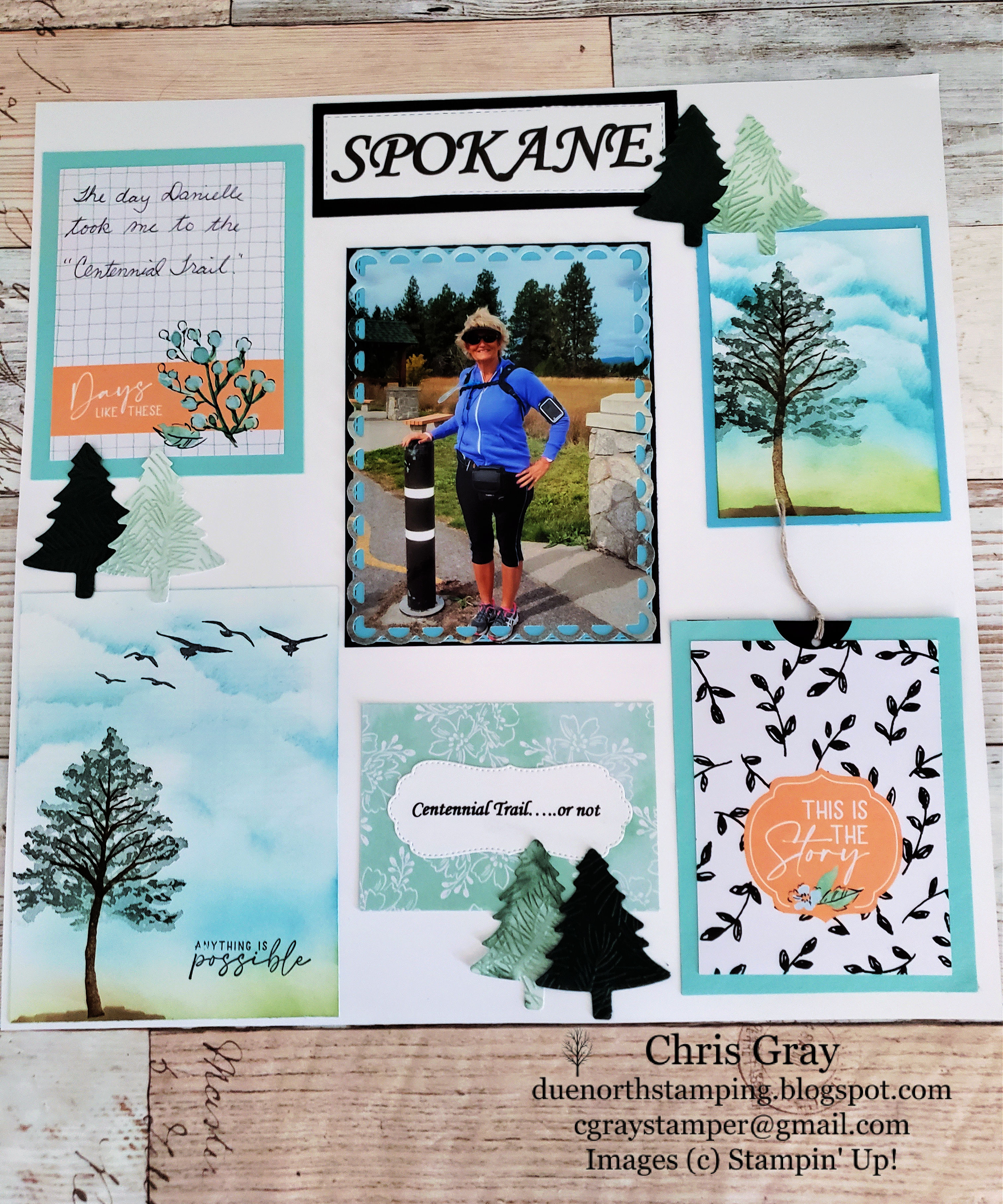 Spokane scrapbook page picture  1 