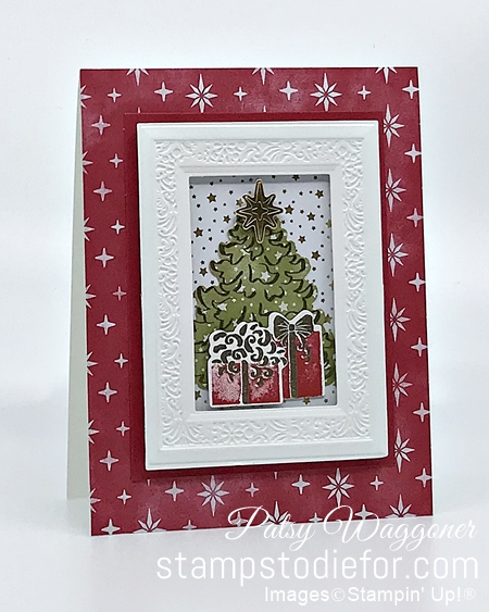 Most wonderful time stamp set by stampin up white frames