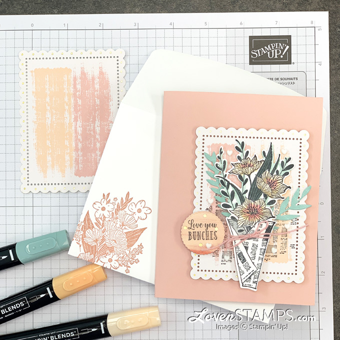 Wrapped flowers bouquet sweet little valentines last chance stampin up list