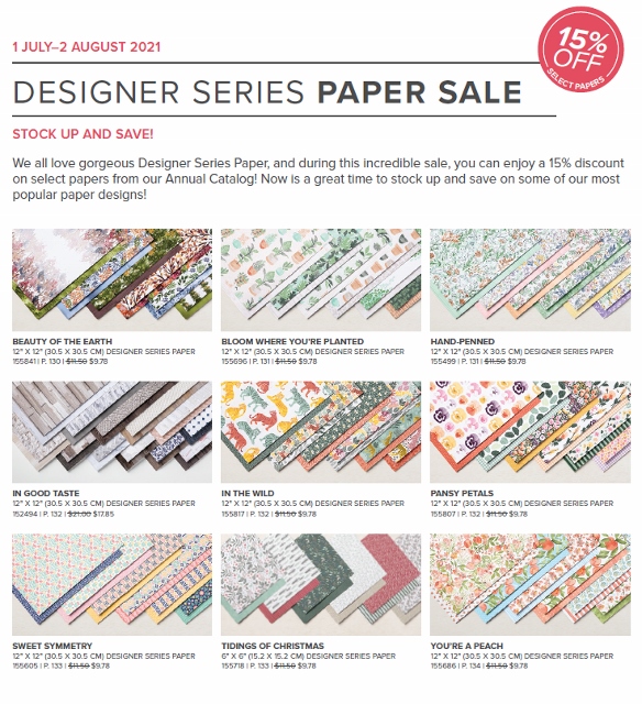 Designer paper sale july 2021   584x640 