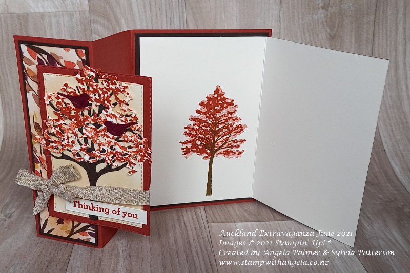 Extravaganza june 2021 beauty of the earth fun fold card open