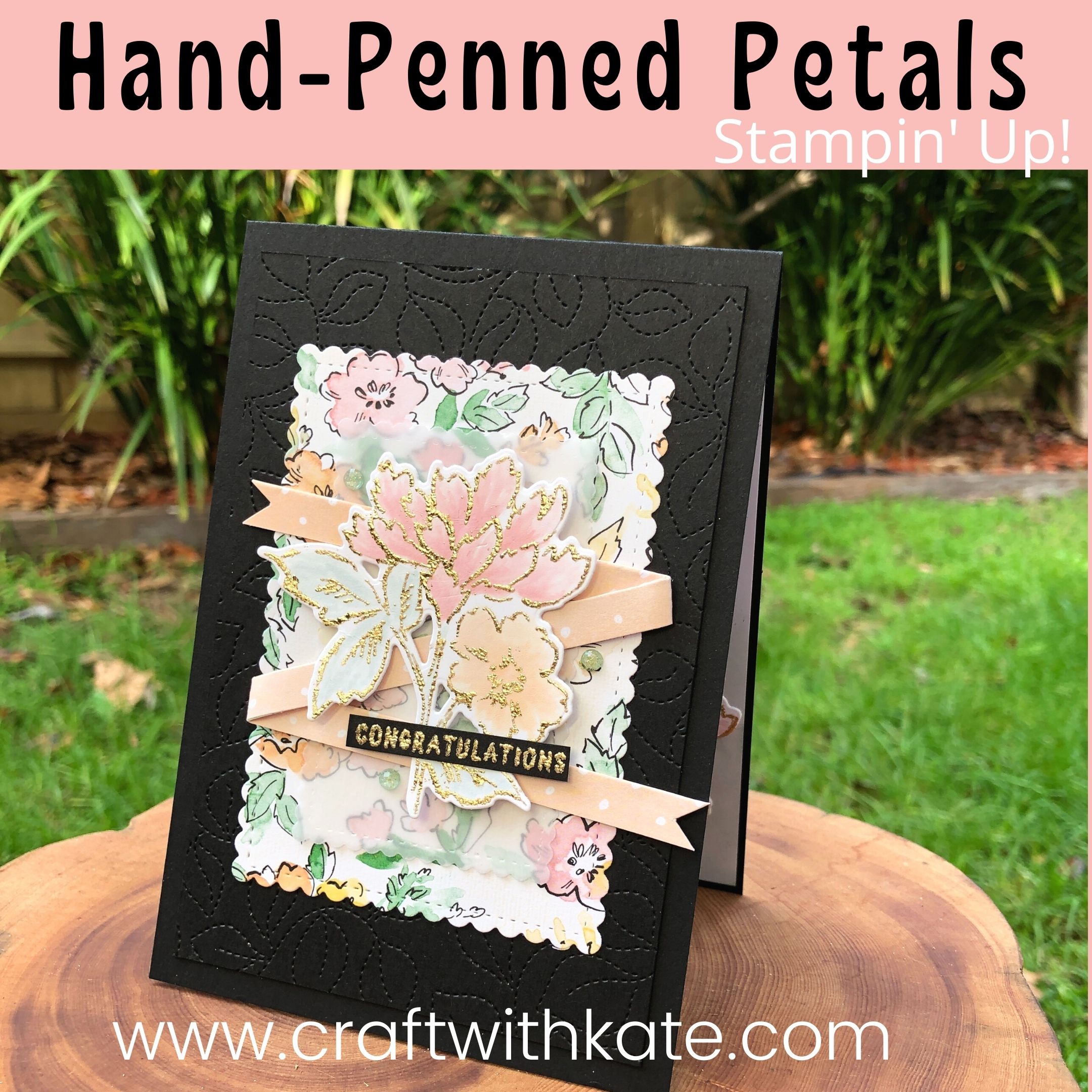 Hand penned bundle for blushing bride ccs by kate morgan  stampin up australia 2021 square