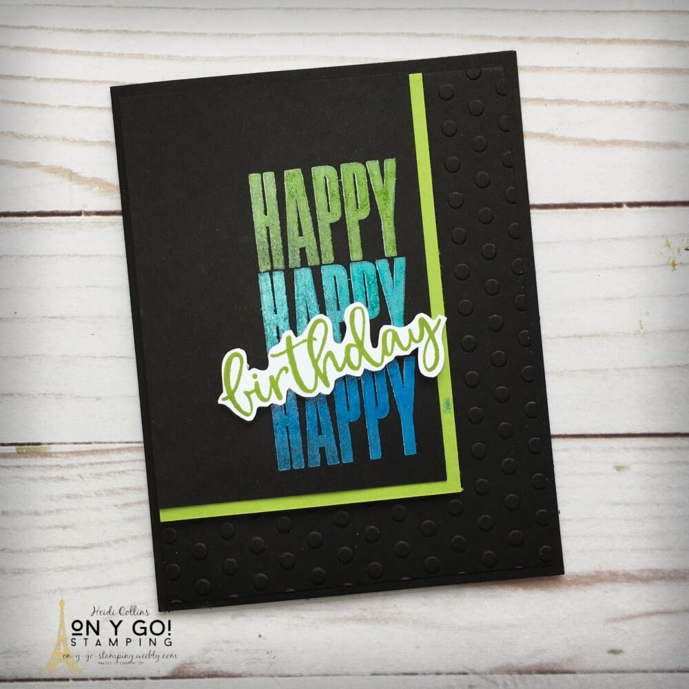 Batch hinge step black with green
