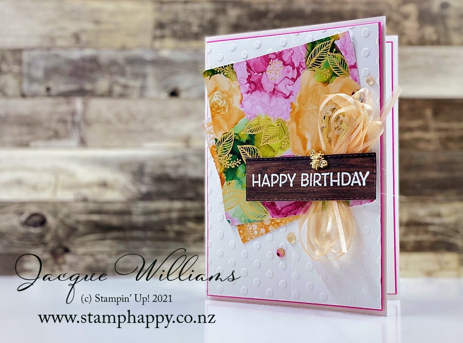 Stampin up expressions in ink dotty folder tammy wilson alcohol ink min