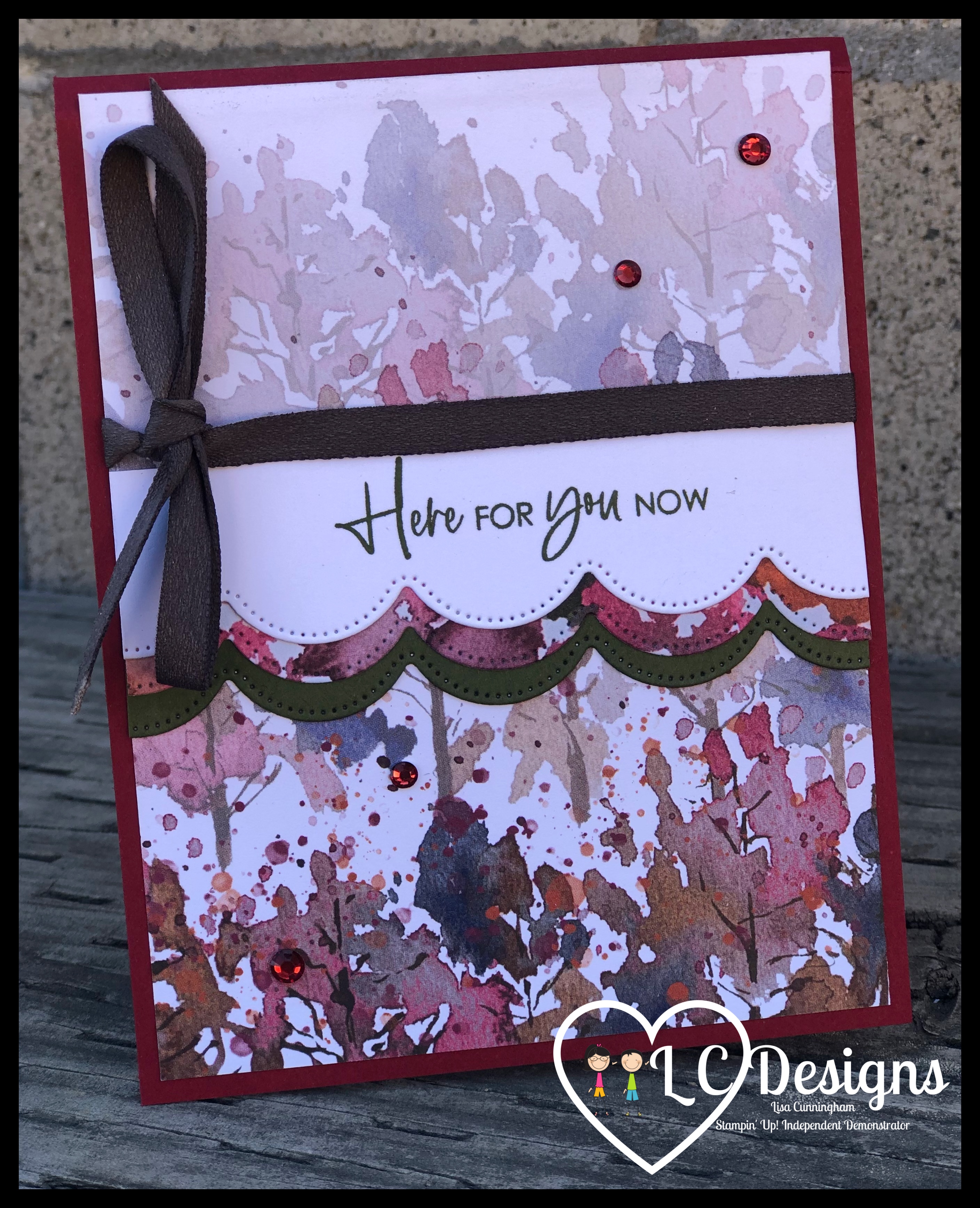 Here for you now card