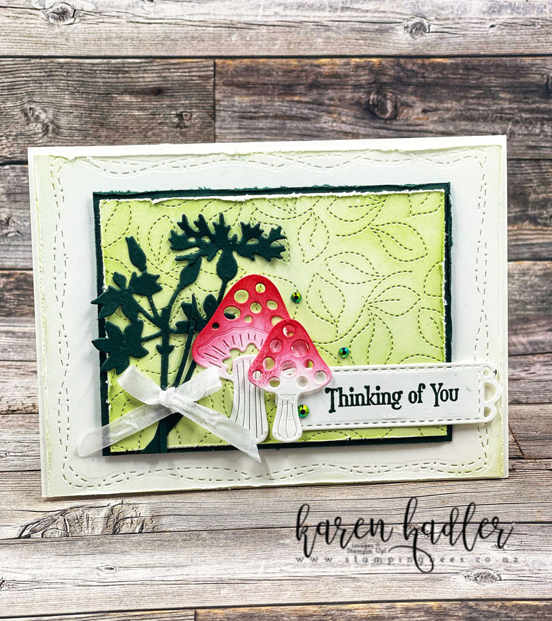 Embossing dies thinking of you and iconic dies
