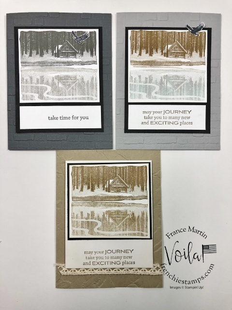 Polaroid card with reflected in nature stamp set 