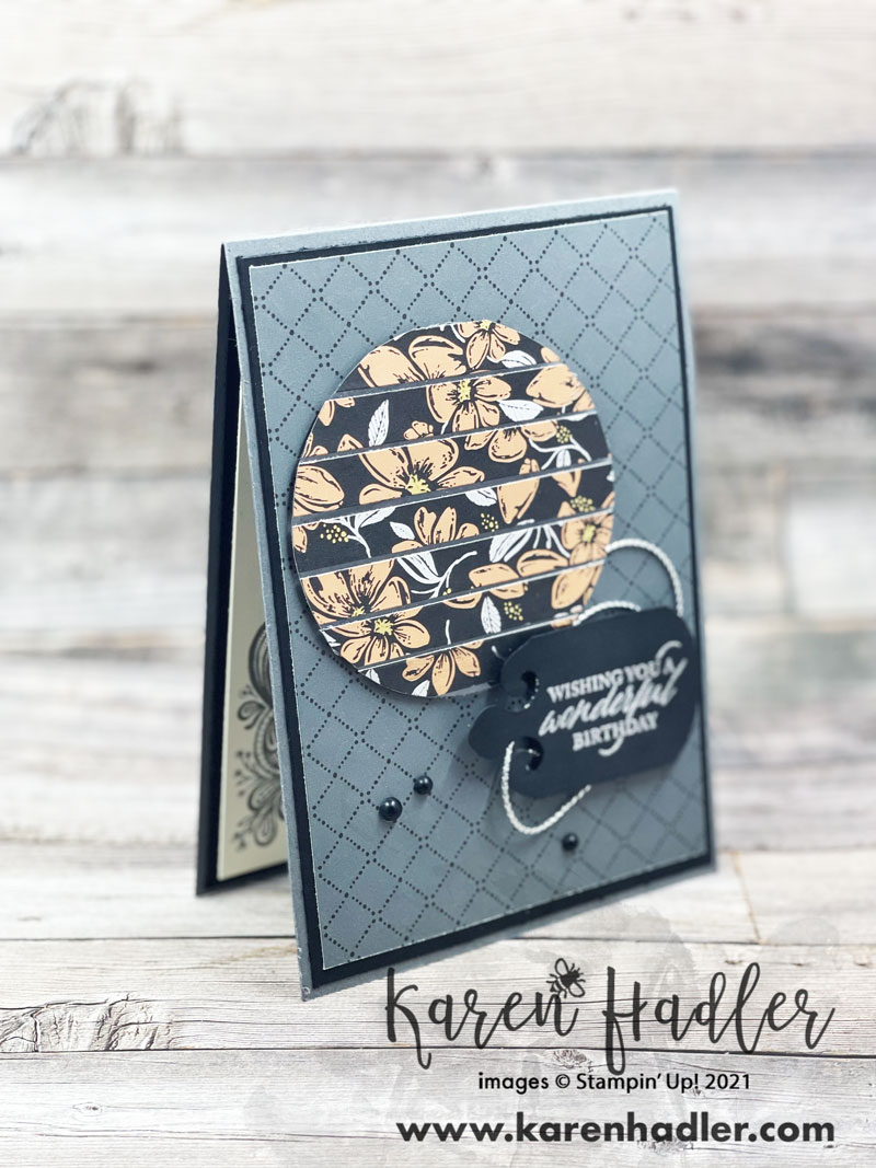 Simply elegant masculine floating card