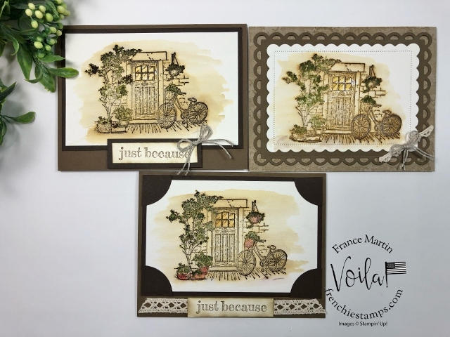 Simple watercolor vintage card with feels like home 